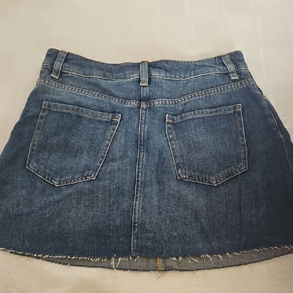 H&M Blue A-Line Mini Skirt Casual - Picture 4 of 16